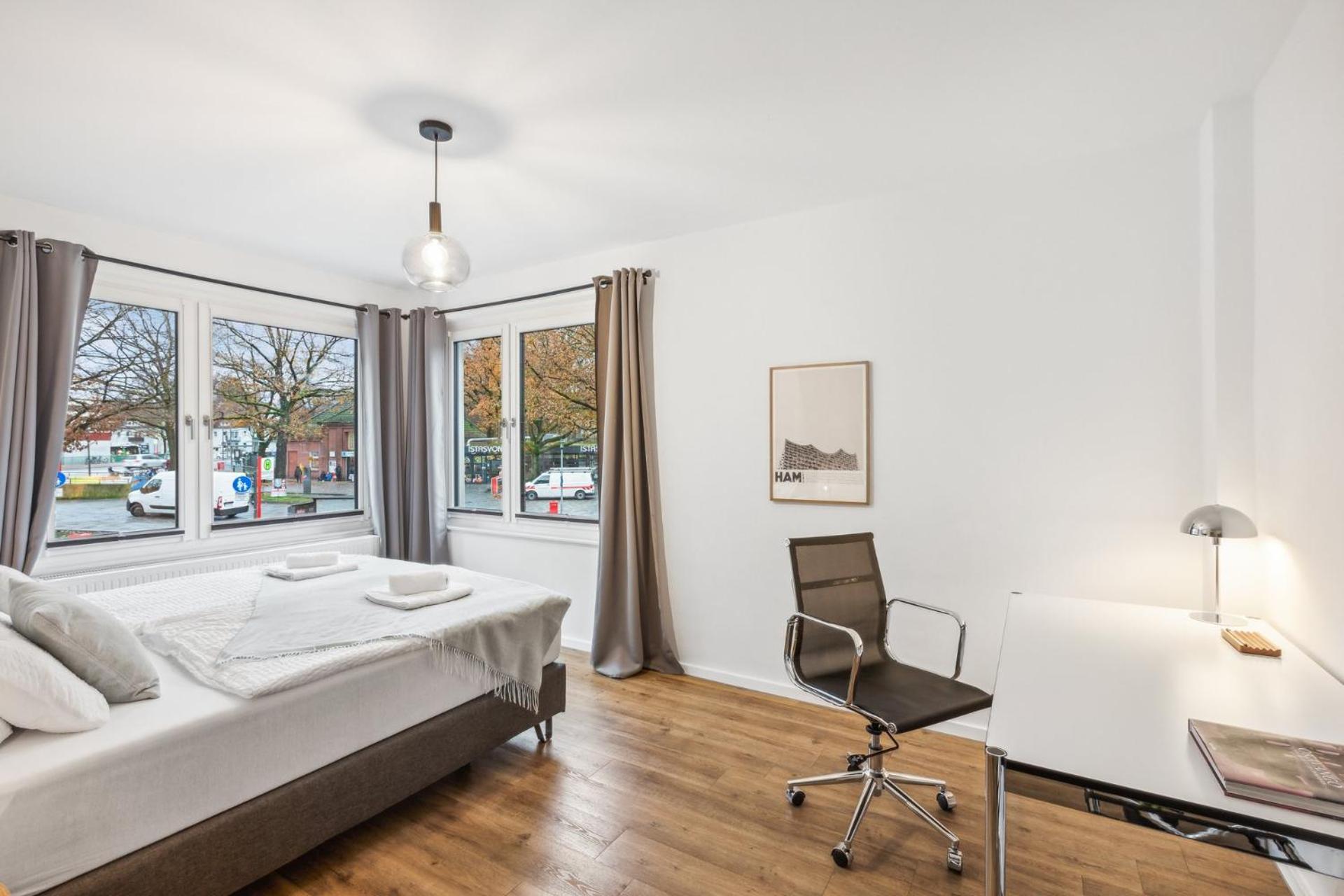 Business Apartment Kranich: 3 Zimmer, Top Infrastrukturlage Hh Langenhorn, Naehe Airport Hamburg Exterior photo